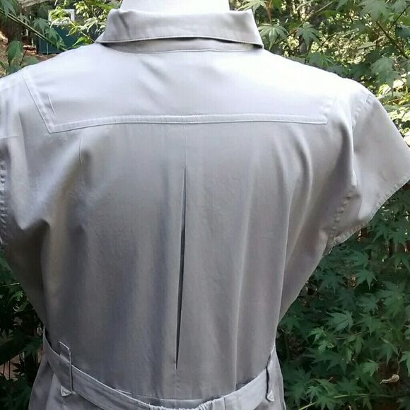 Alfani Cotton Khaki Dress - Picture 6 of 8